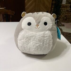 Grey & White Squirrel Squishmallow - 8" Androu NWT